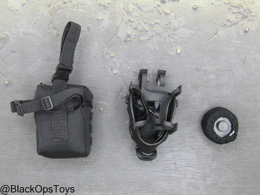 Russian SOBR Granit - Black Gas Mask w/Pouch