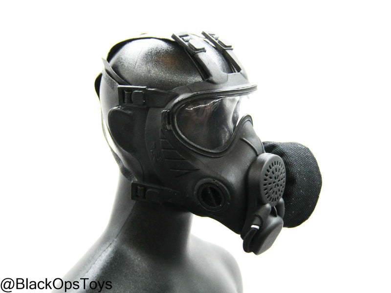 Load image into Gallery viewer, Russian SOBR Granit - Black Gas Mask w/Pouch
