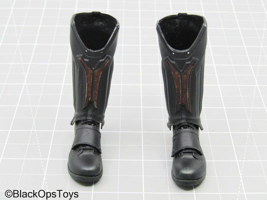 Thor - The Dark World - Black Boots w/Shin Guards (Peg Type)