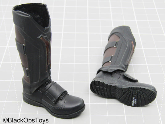 Thor - The Dark World - Black Boots w/Shin Guards (Peg Type)