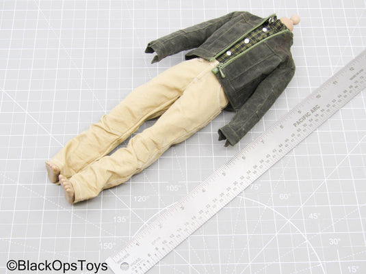 Male Full Dressed Body w/Tan Combat Shoes