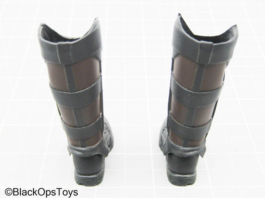 Thor - The Dark World - Black Boots w/Shin Guards (Peg Type)