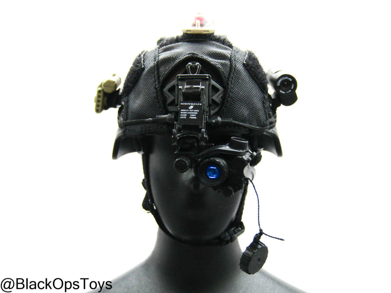 Load image into Gallery viewer, Russian SOBR Granit - Black Helmet w/Attachment Set
