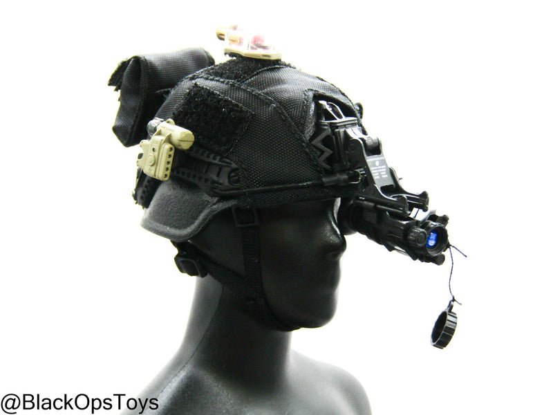 Load image into Gallery viewer, Russian SOBR Granit - Black Helmet w/Attachment Set
