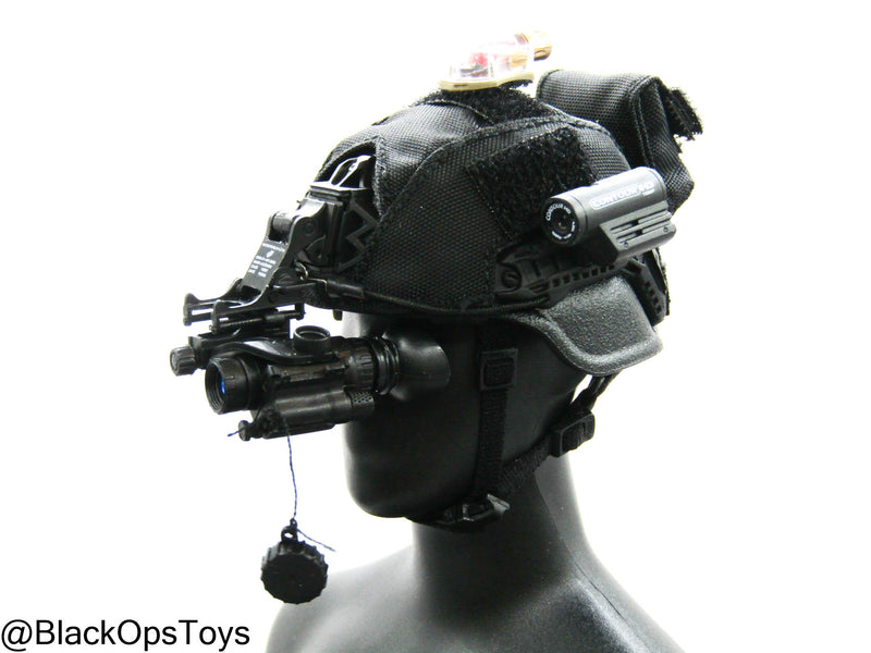 Load image into Gallery viewer, Russian SOBR Granit - Black Helmet w/Attachment Set
