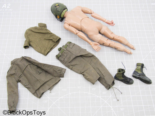 Custom Male Short Body w/OD Green Uniform, Headsculpt & Helmet