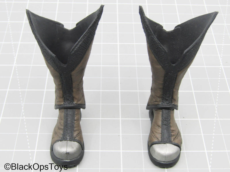 Load image into Gallery viewer, Wolverine - Brown Boots w/Pegs &amp; Shin Guards (Peg Type)
