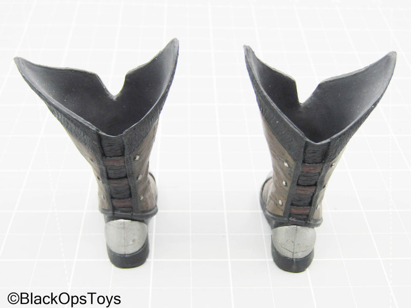 Load image into Gallery viewer, Wolverine - Brown Boots w/Pegs &amp; Shin Guards (Peg Type)
