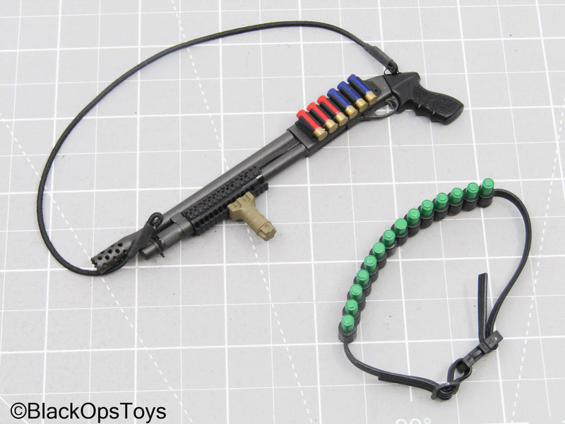 Load image into Gallery viewer, Custom Grey Remington 870 Shotgun w/Shell Holder &amp; Bandolier Belt
