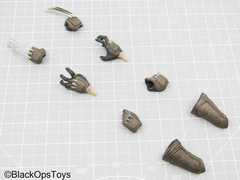 Load image into Gallery viewer, Wolverine - Metal Claw Gloved Hand Lot w/Arm Gauntlets
