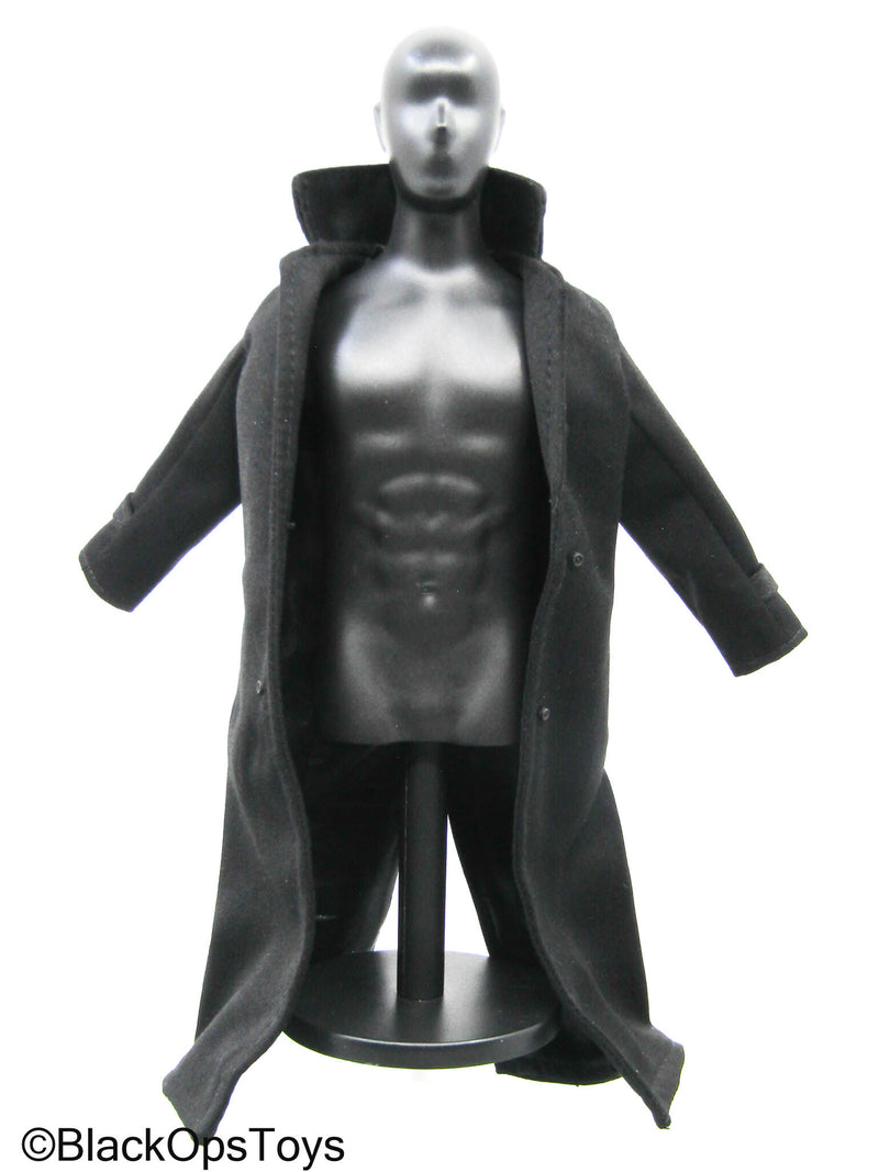 Load image into Gallery viewer, Black Trench Coat
