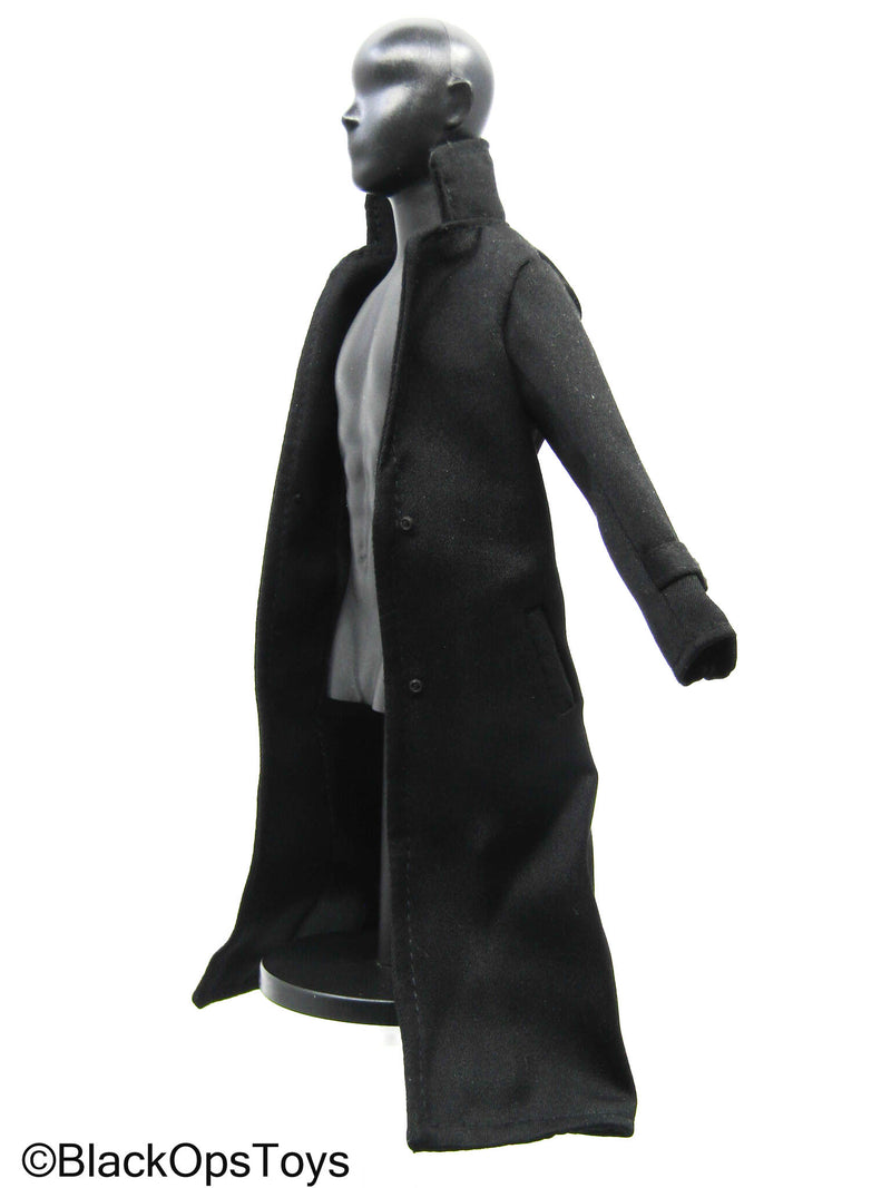 Load image into Gallery viewer, Black Trench Coat
