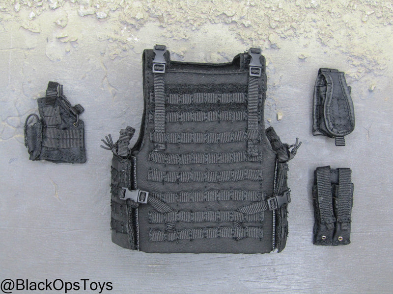 Load image into Gallery viewer, Sicario - Gillick - Black MOLLE Plate Carrier w/Pouch Set
