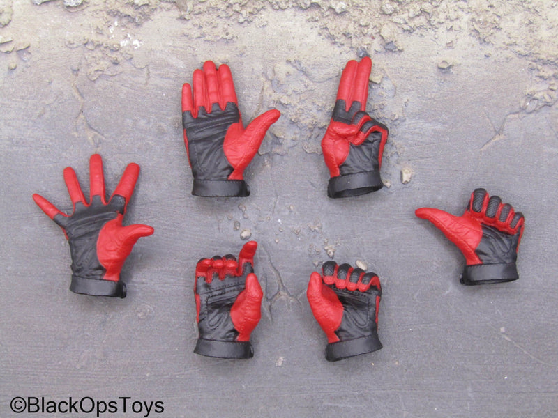 Load image into Gallery viewer, Lady Deadpool - Red &amp; Black Female Gloved Hands (Type 1)
