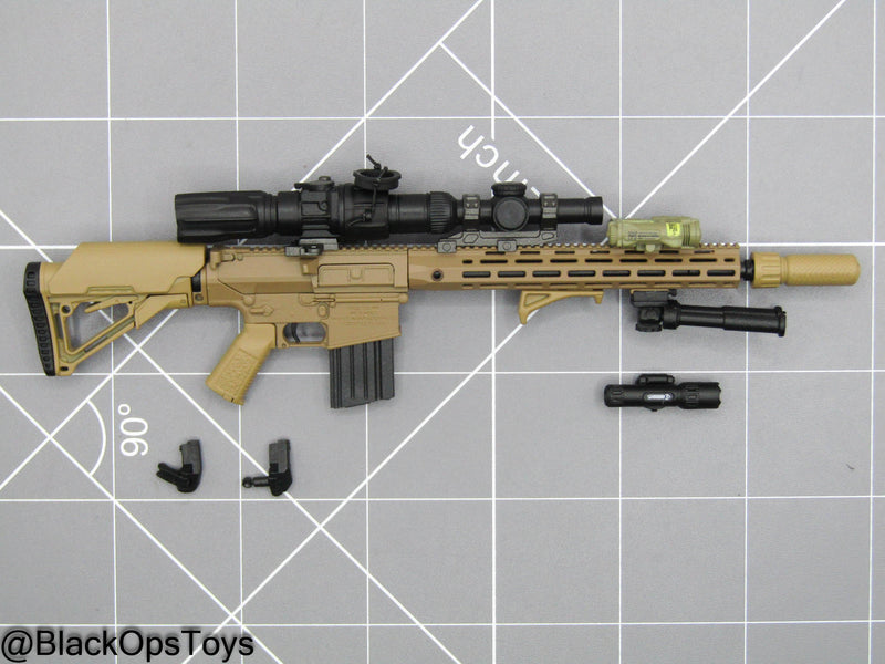 Load image into Gallery viewer, Tan SR25 Rifle w/Attachment Set
