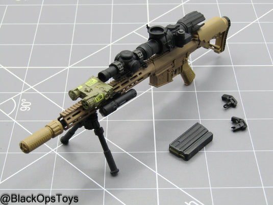 Tan SR25 Rifle w/Attachment Set