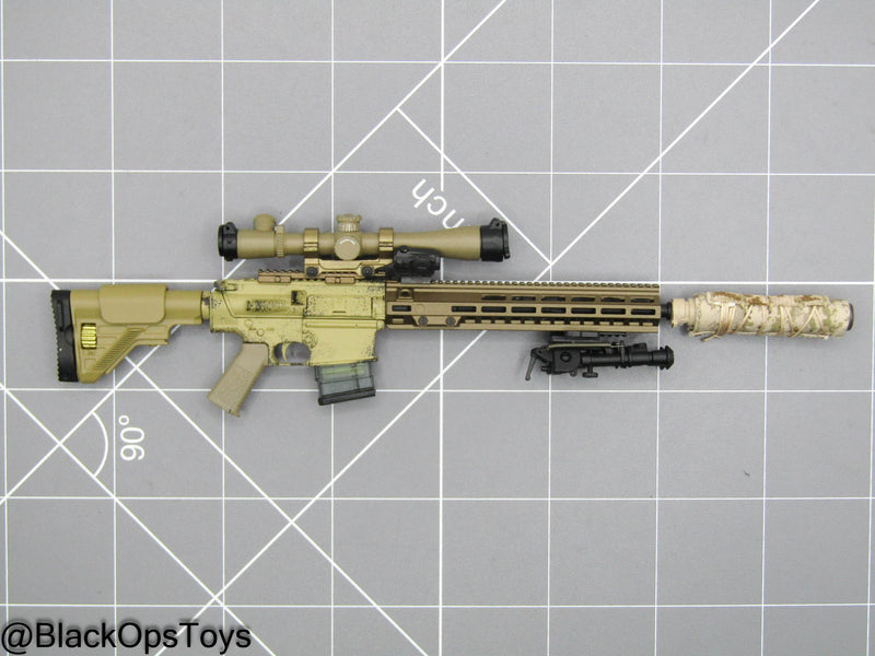 Load image into Gallery viewer, Weathered SR25 Rifle w/Attachment Set
