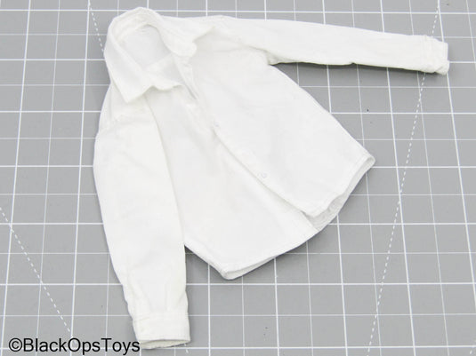 White Button Up Dressed Shirt