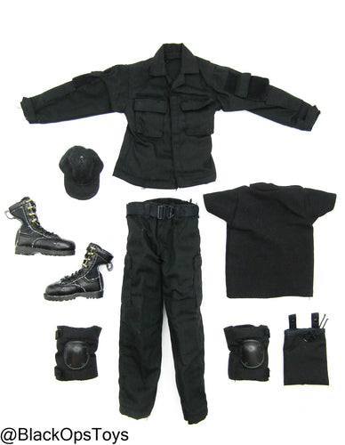 Black Combat Uniform Set