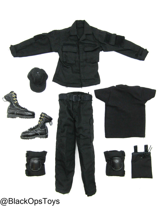 Black Combat Uniform Set