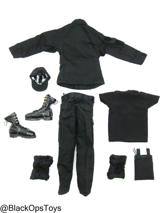 Black Combat Uniform Set
