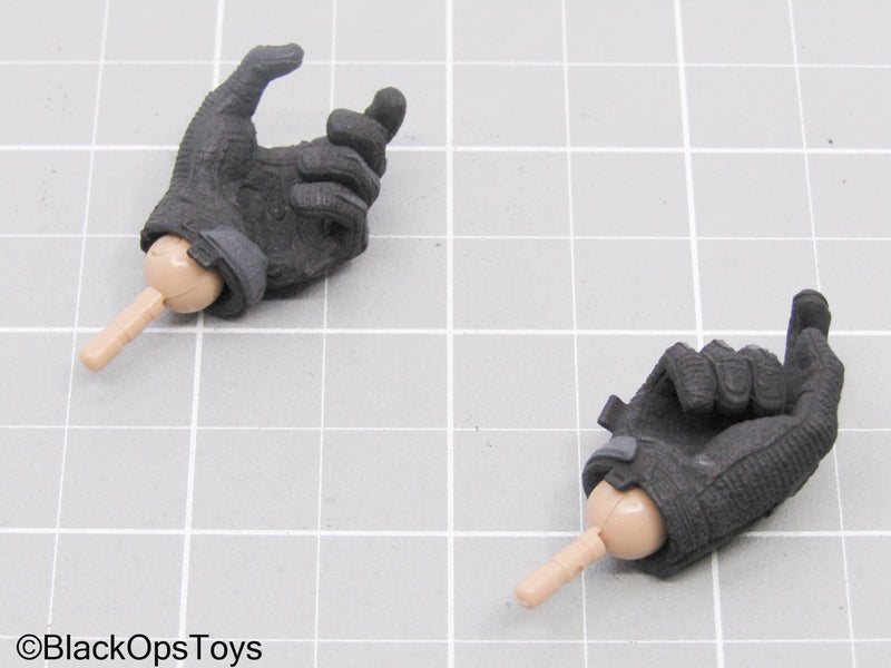 Load image into Gallery viewer, Black Gloved Hands w/Pegs
