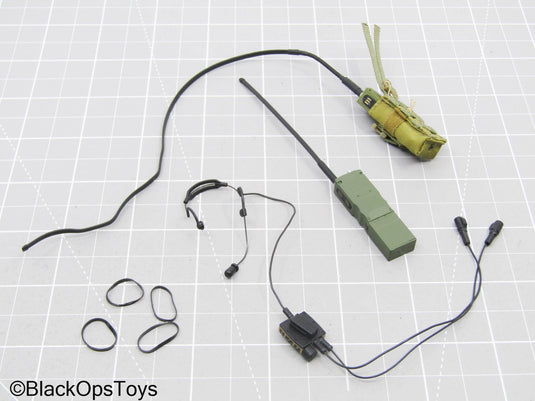 OD Green Radio Set w/Pouch & Headset Gear Set