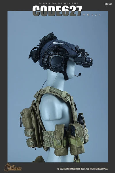Code 627 - Black Helmet w/NVG & Communications Set