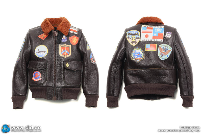 Load image into Gallery viewer, Top Gun - Lt. Pete Mitchell - Leather G-1 Flight Jacket w/Patches (APPLIED)
