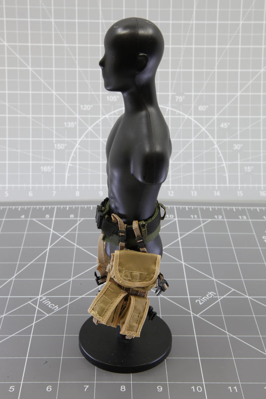 BAM 1/6 Belt And Leg Pouches Coyote Tan Camo