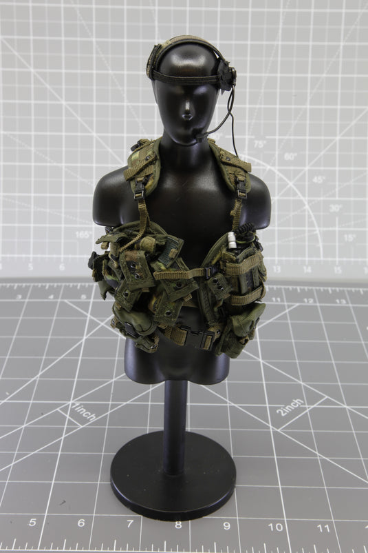 BAM 1/6 Chest Rig Woodlands Camo 2