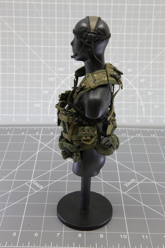 BAM 1/6 Chest Rig Woodlands Camo 2