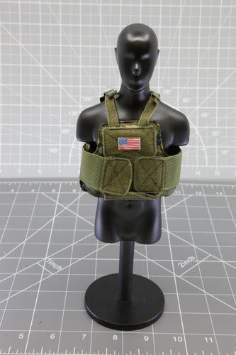 BAM 1/6 Plate Carrier Woodlands Camo