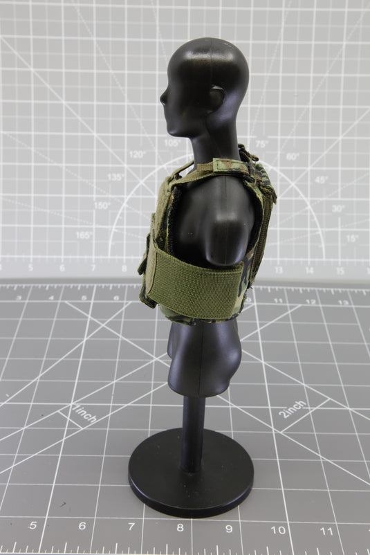 BAM 1/6 Plate Carrier Woodlands Camo