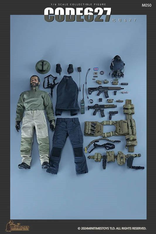 Code 627 - Green & Tan Uniform Set w/Headsculpt