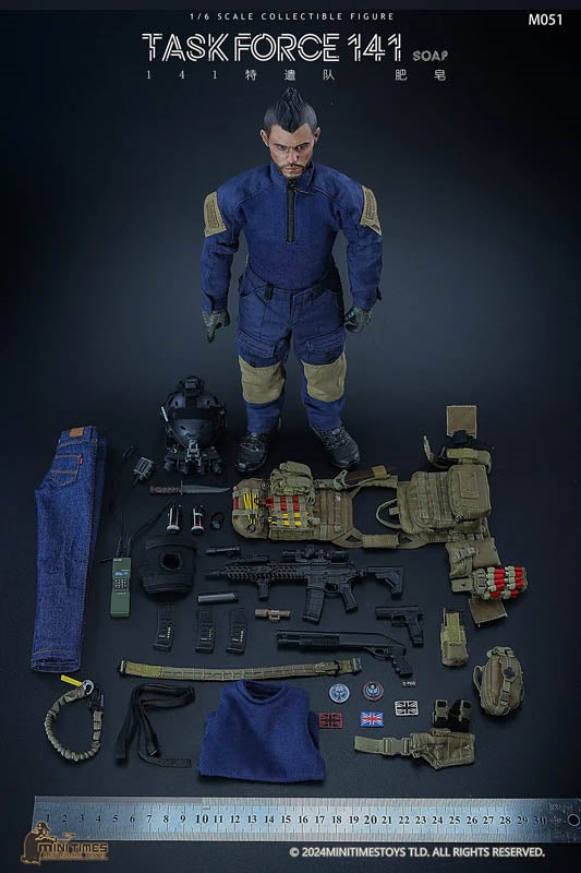 Task Force 141 - Grey Helmet w/NVG & Communications Set