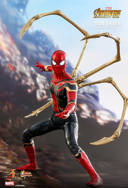 Avengers Infinity War Iron Spider - Light Up Magnetic Masked Head Sculpt