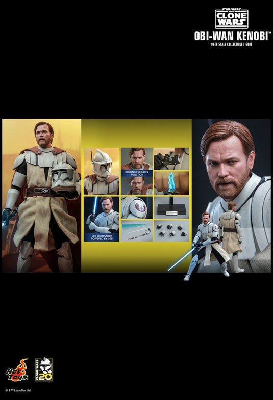 Star Wars Clone Wars - Obi Wan Kenobi - Magnetic Cape w/Armor Set