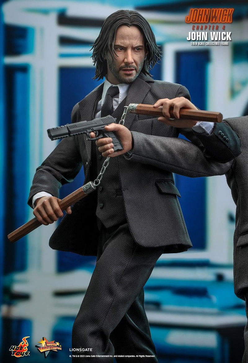 Load image into Gallery viewer, John Wick Chapter 4 - John Wick w/Custom Closed Mouth Head - MIOB
