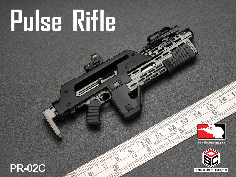 Load image into Gallery viewer, Black M41A Pulse Rifle Ver. 2 w/Round Counter &amp; Attachments LE

