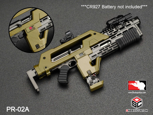 OD Green M41A Pulse Rifle Ver. 2 w/Round Counter & Attachments LE