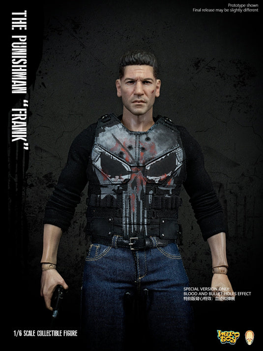 The Punisher "Frank" - Black Leather Like Dual Cell Pistol Magazine Pouch
