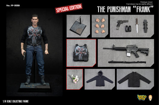 The Punisher "Frank" - Black Long Sleeve Shirt