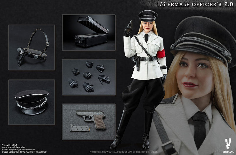 Load image into Gallery viewer, WWII - Female German SS Officer - Female Body w/Uniform Set
