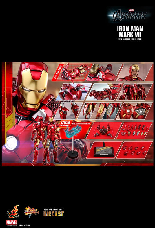 The Avengers - Diecast Iron Man Mark VII - MINT IN OPEN BOX