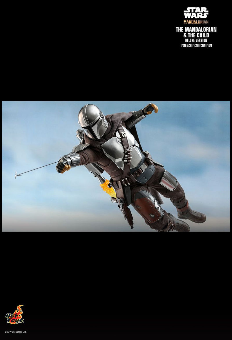 Load image into Gallery viewer, Star Wars - Swoop Bike w/Mandalorian &amp; Grogu COMBO - MINT IN BOX
