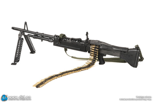 Missing In Action - Metal M60 Light Machine Gun (LMG) w/Ammo Belt