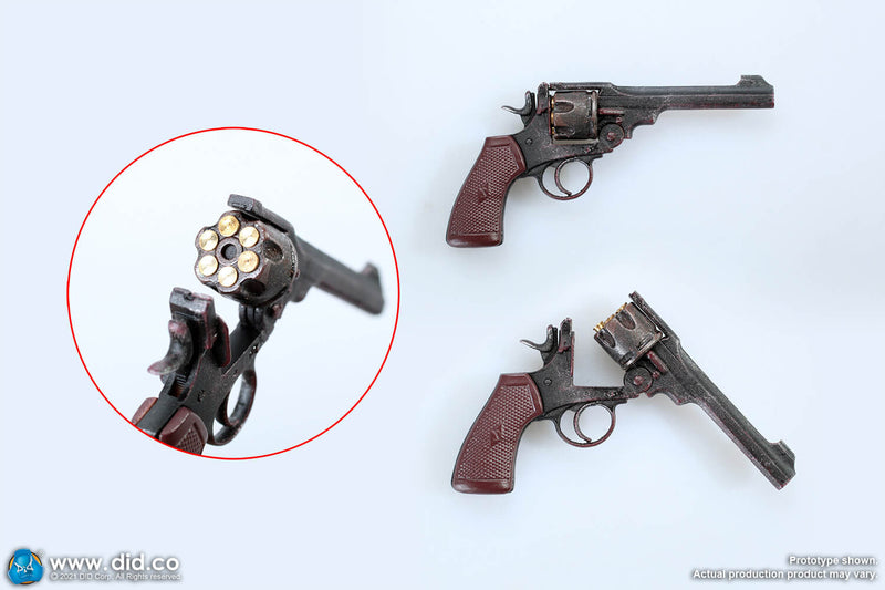 Load image into Gallery viewer, WWI - British Colonel Mackenzie - Metal Revolver w/Leather Belt
