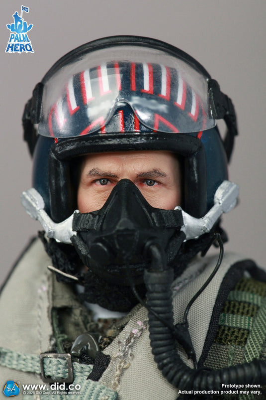 1/12 Scale - Top Gun - Pete Mitchell - Pilots Helmet w/Oxygen Mask