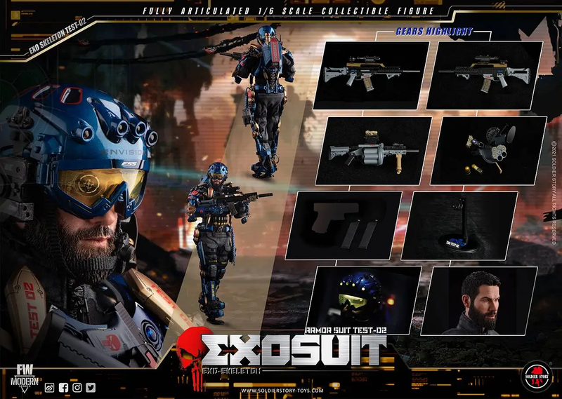 Load image into Gallery viewer, Armor Suit Test-02 &quot;Exosuit&quot; Exo-Skeleton - MINT IN BOX
